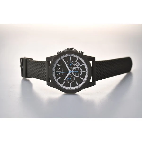Armani AX1346 Stylish Men's Rubber Band Water Resistant Elegant Design 2-Year Warranty