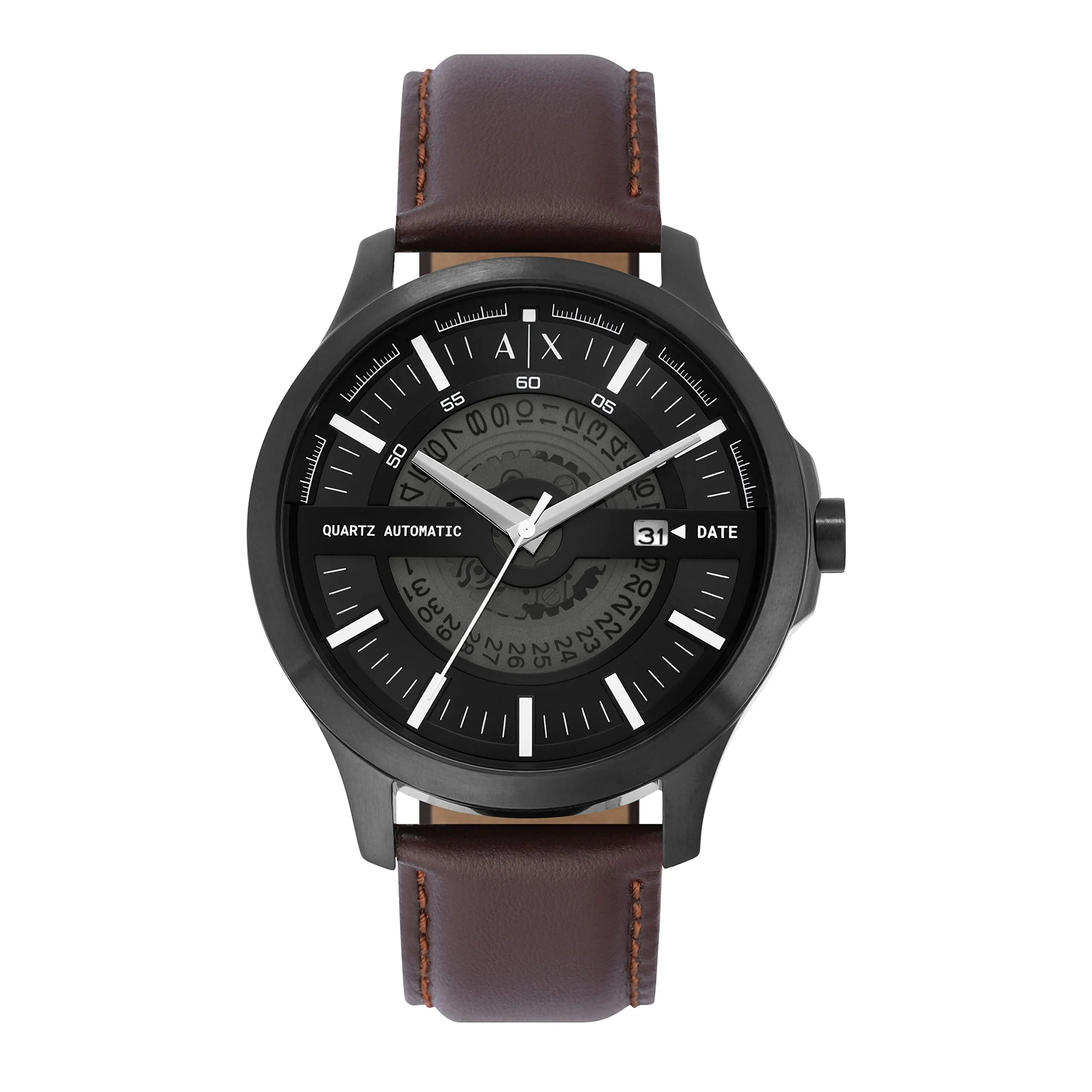 ARMANI EXCHANGE AX2446 Automatic Brown Leather Watch