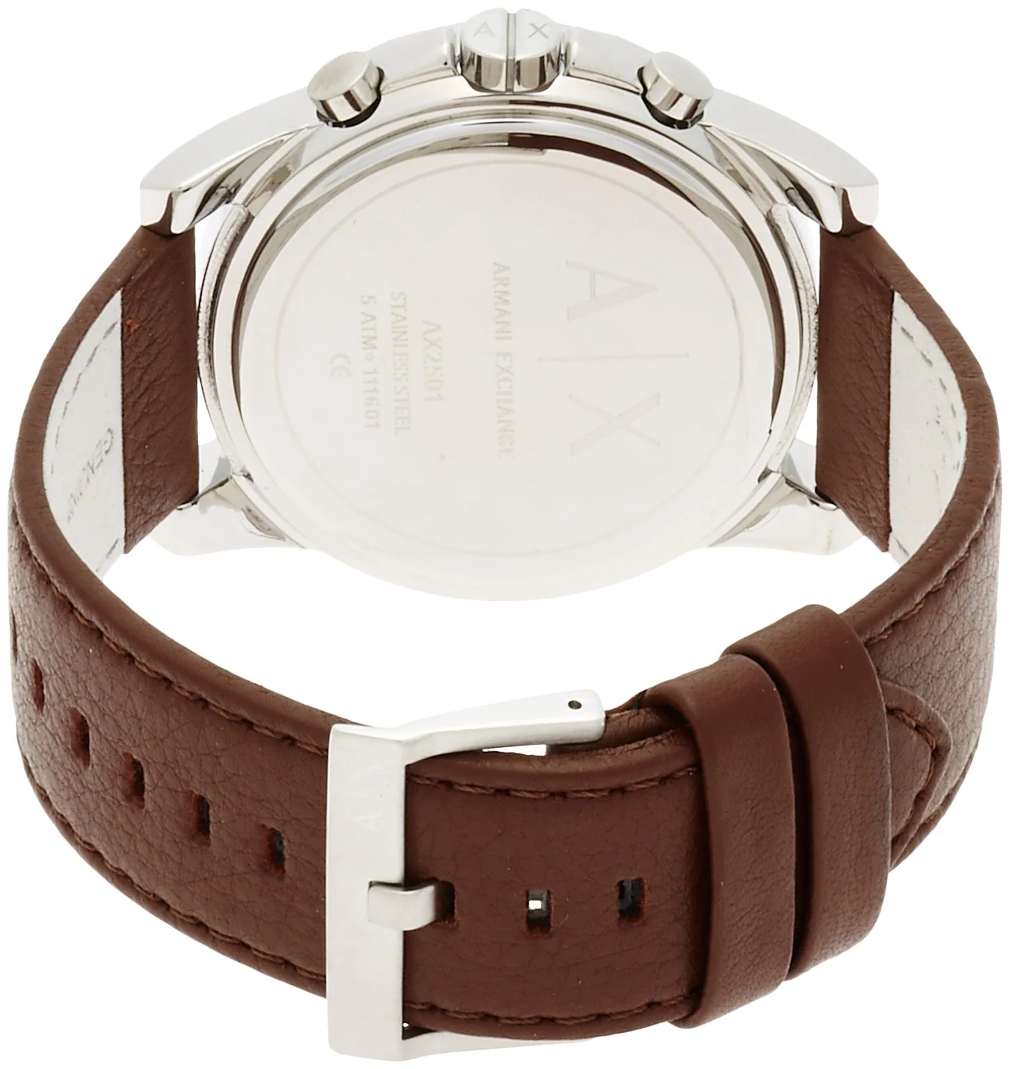 ARMANI EXCHANGE AX2501 Men's Quartz Brown Leather Watch - Image 2