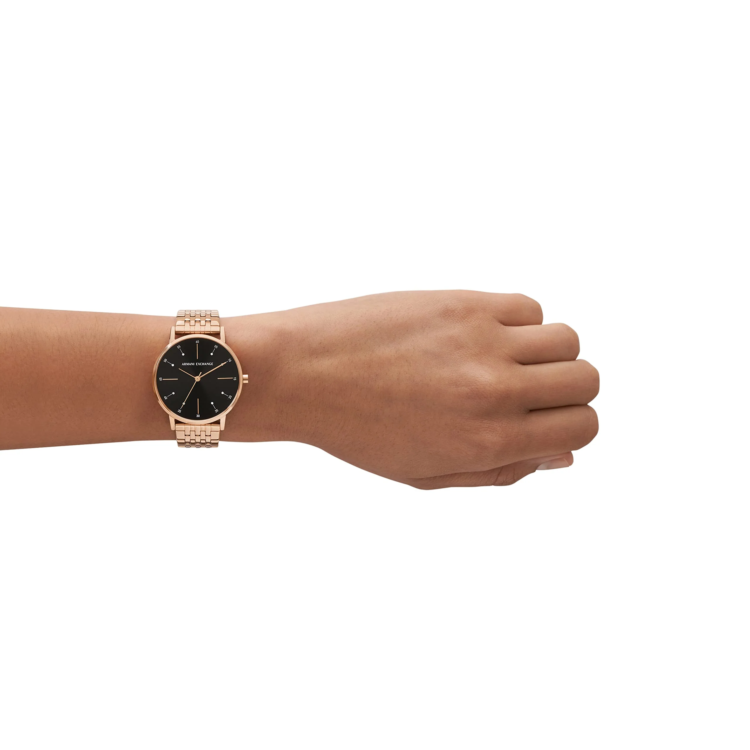 ARMANI EXCHANGE AX7143SET Black & Rose Gold Stainless Steel Watch - Image 5
