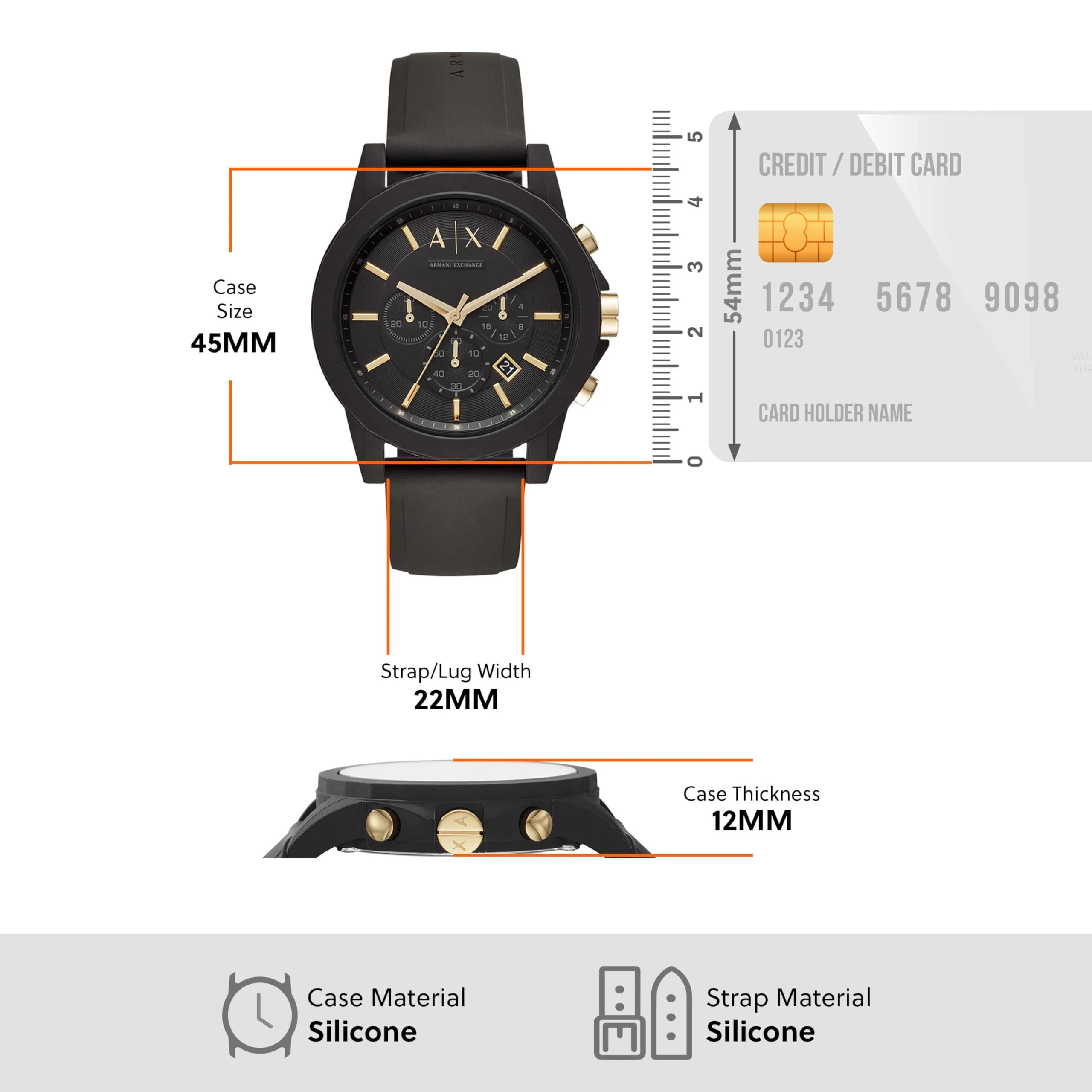 ARMANI EXCHANGE Outerbanks AX7105 Chronograph Men's Watch - Image 3