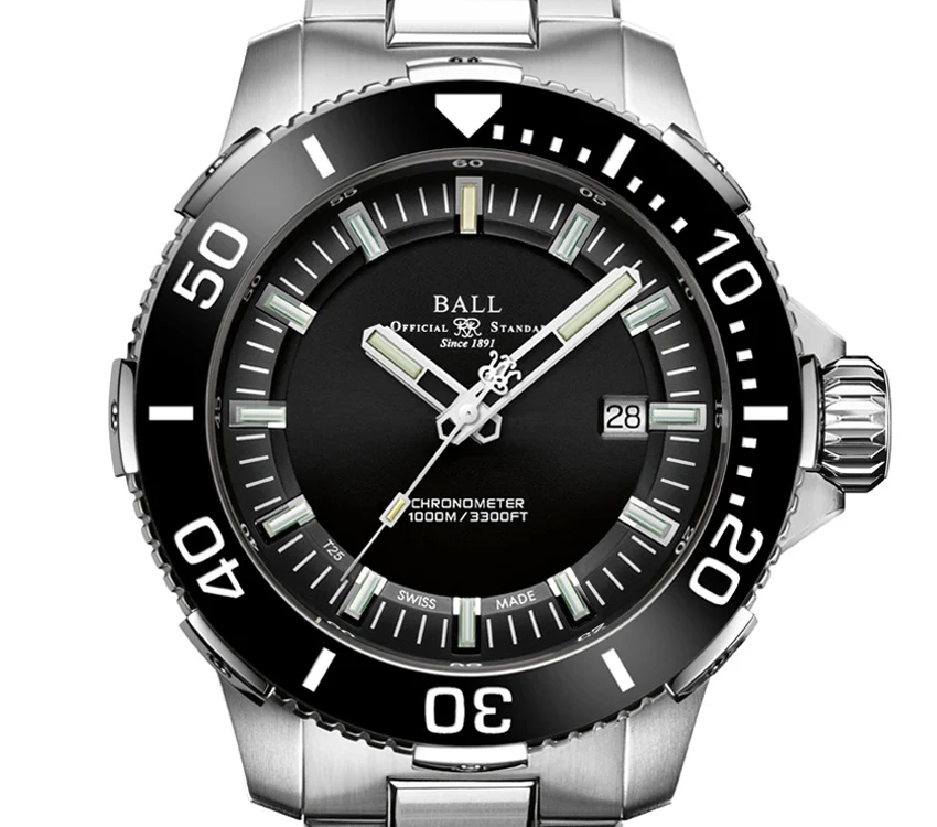 Ball Engineer Hydrocarbon DEEPQUEST2BLACK Automatic MenUnisex Watch