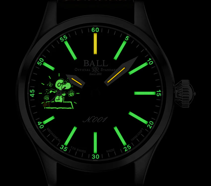Ball SNOOPY FLYING ACE NM2638C-L2J-BK Automatic Unisex Watch - Image 2