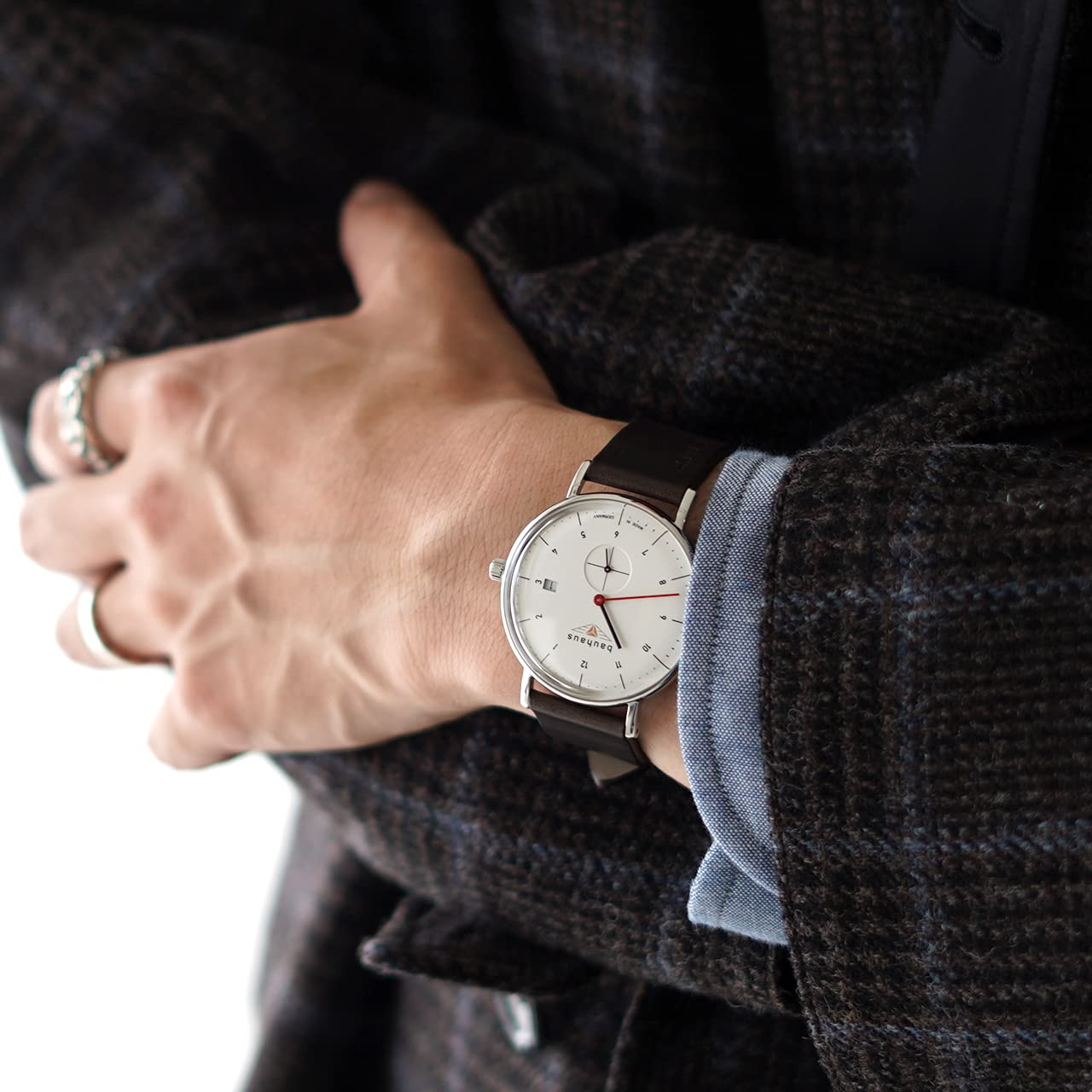 BAUHAUS 2130-1QZ White Quartz Men's Watch - Image 9