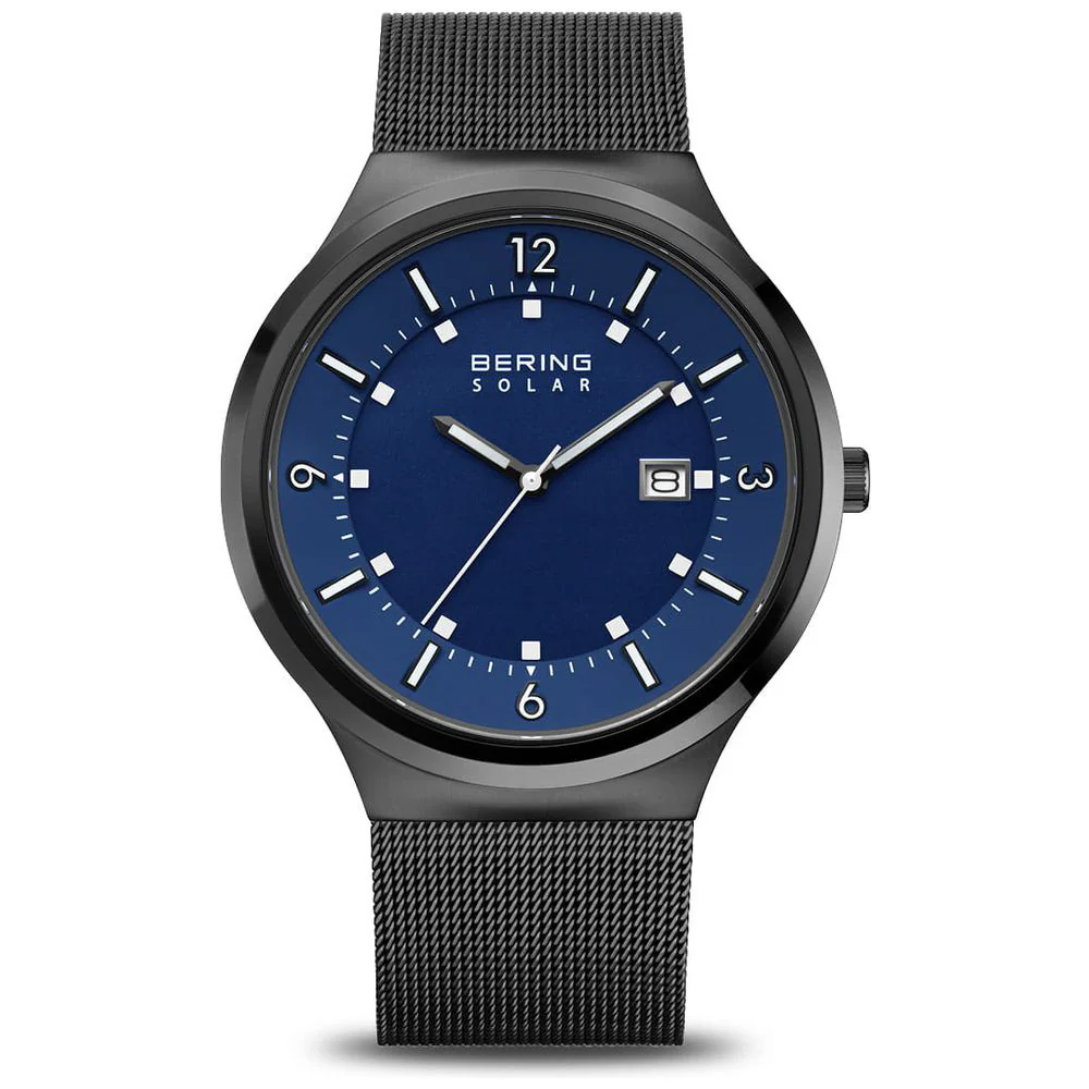 BERING 14442-227 Slim Solar Collection Mesh Blue Eco-Friendly Solar Power Lightweight Design Stylish Look