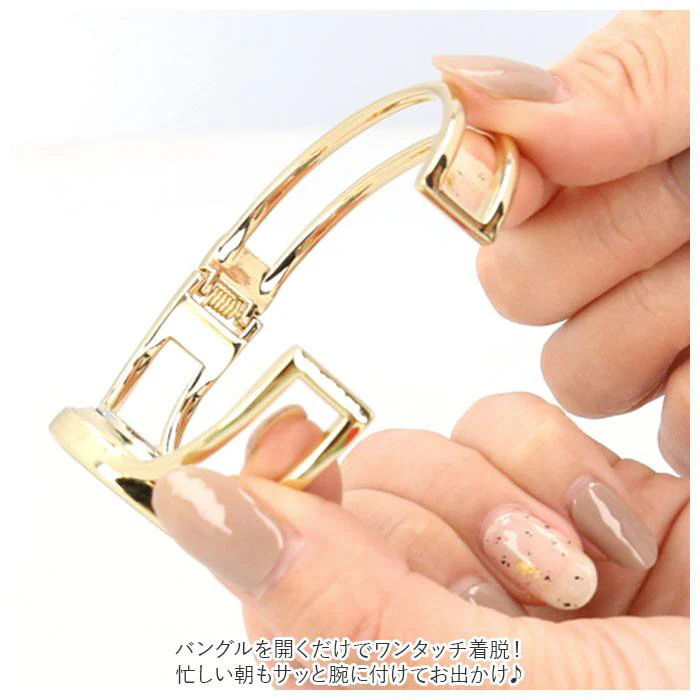 BL1168 J-AXIS Bangle Watch Silver Stylish Design Durable Stainless Steel Water Resistant - Image 11