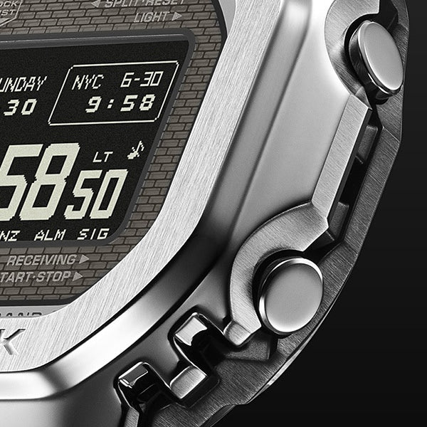 Bluetooth-Enabled Solar Radio-Controlled Clock G-SHOCK GMW-BZ5000D-1JF Silver Model with MIP LCD - Image 11