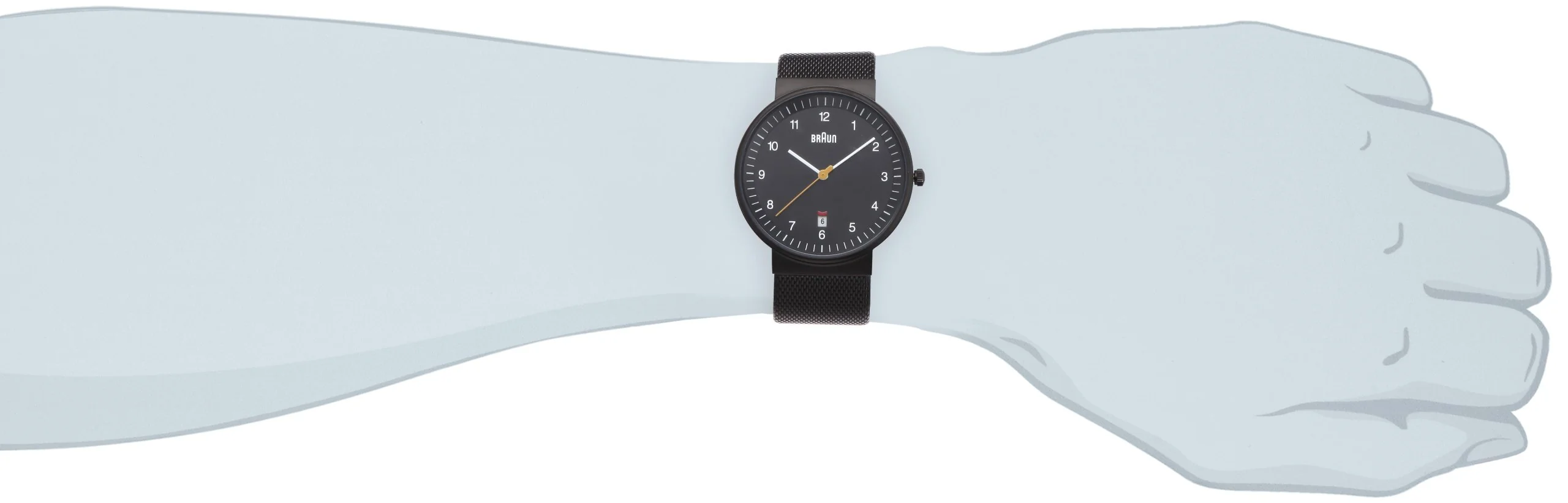 BRAUN BNH0032BKBKMHG Quartz Round Black Watch - Image 4