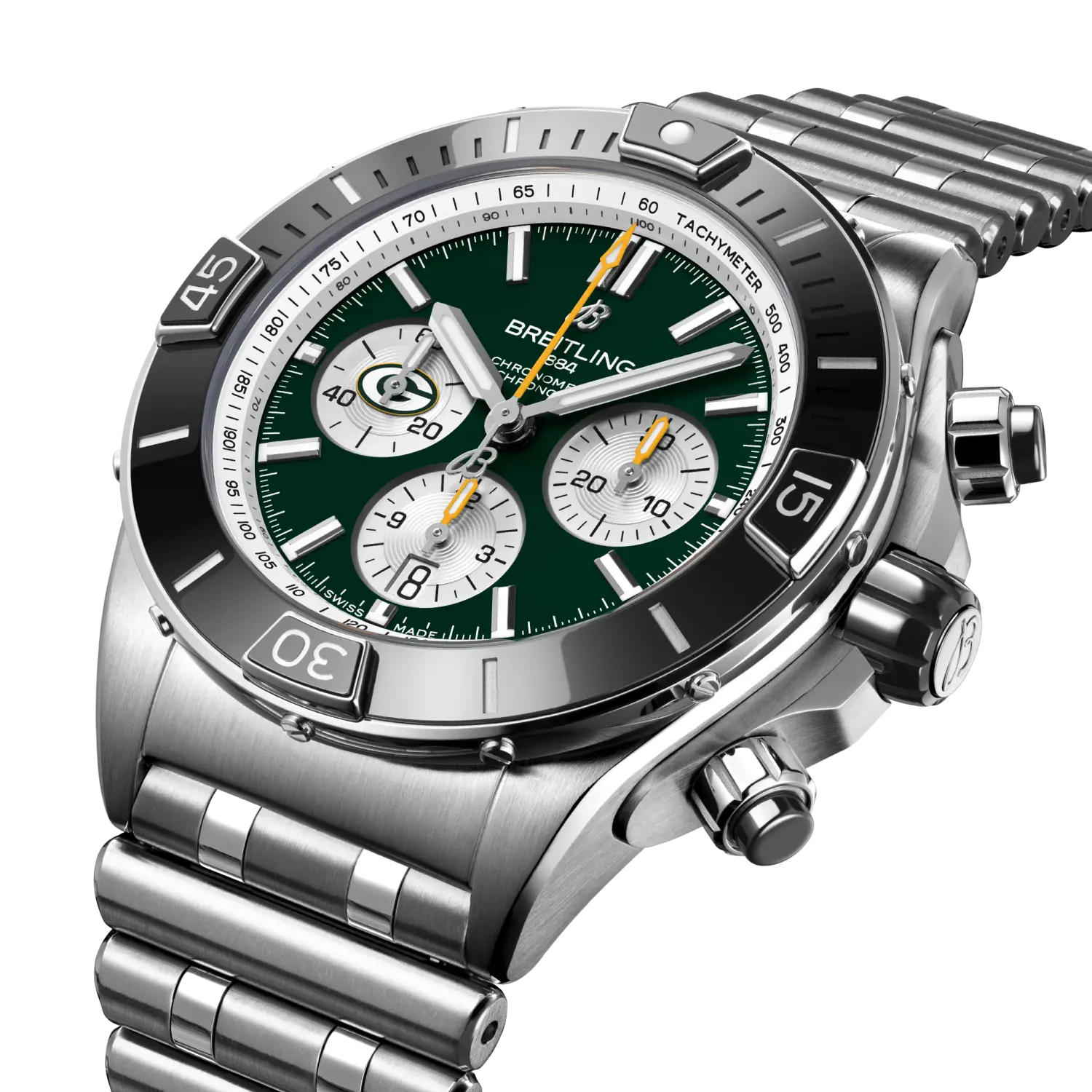 Breitling Super Chronomat B01 44 Green Bay Packers Edition AB01361C1L1A1 - Image 2