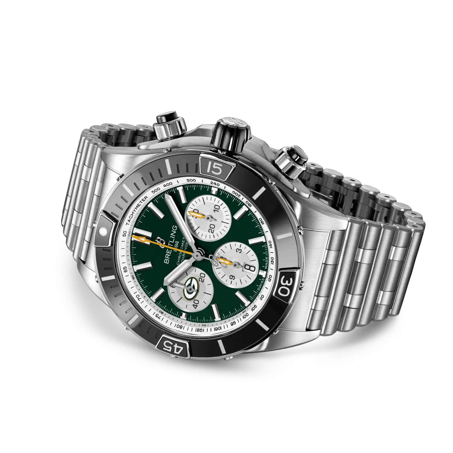 Breitling Super Chronomat B01 44 Green Bay Packers Edition AB01361C1L1A1 - Image 3
