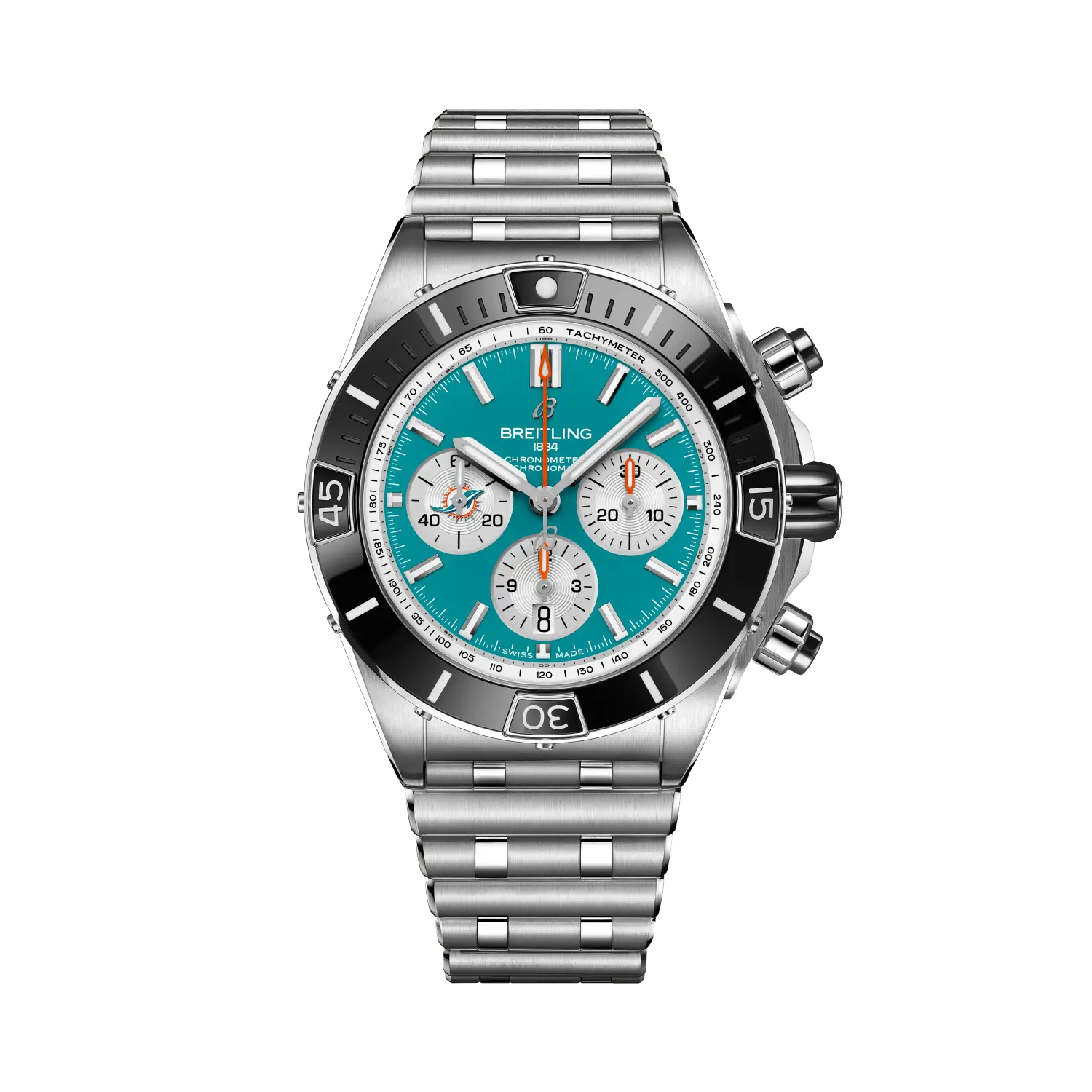 Breitling Super Chronomat B01 Chronograph 44 NFL Miami Dolphins AB01361C1L2A1