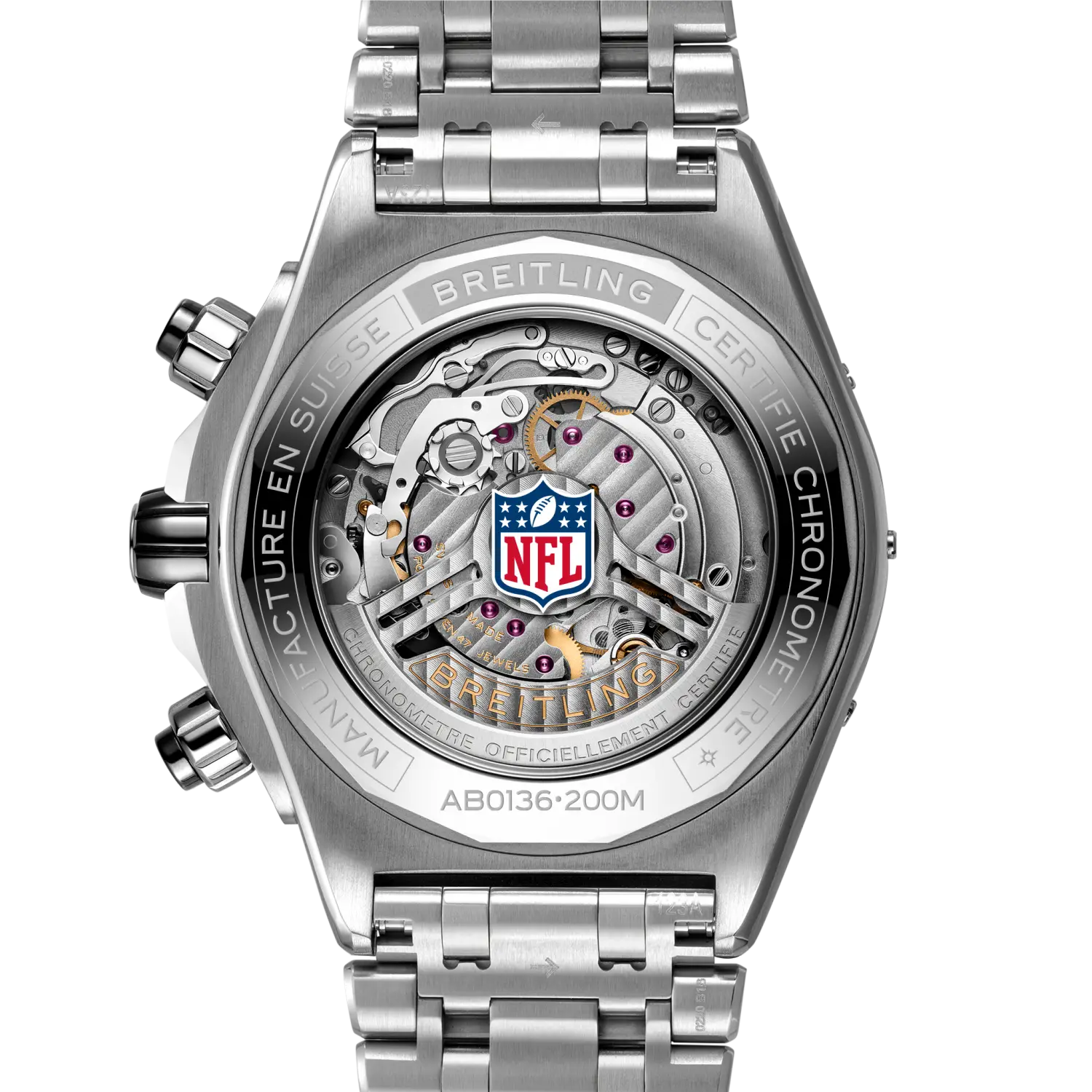 Breitling Super Chronomat B01 Chronograph 44 NFL Miami Dolphins AB01361C1L2A1 - Image 4