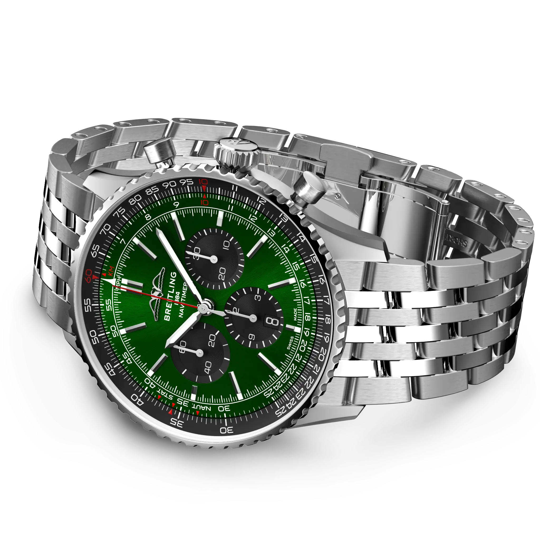 BREITLING AB0137241L1A1 Chronograph Automatic Stainless Steel 43mm Water Resistant Luxury Watch - Image 3