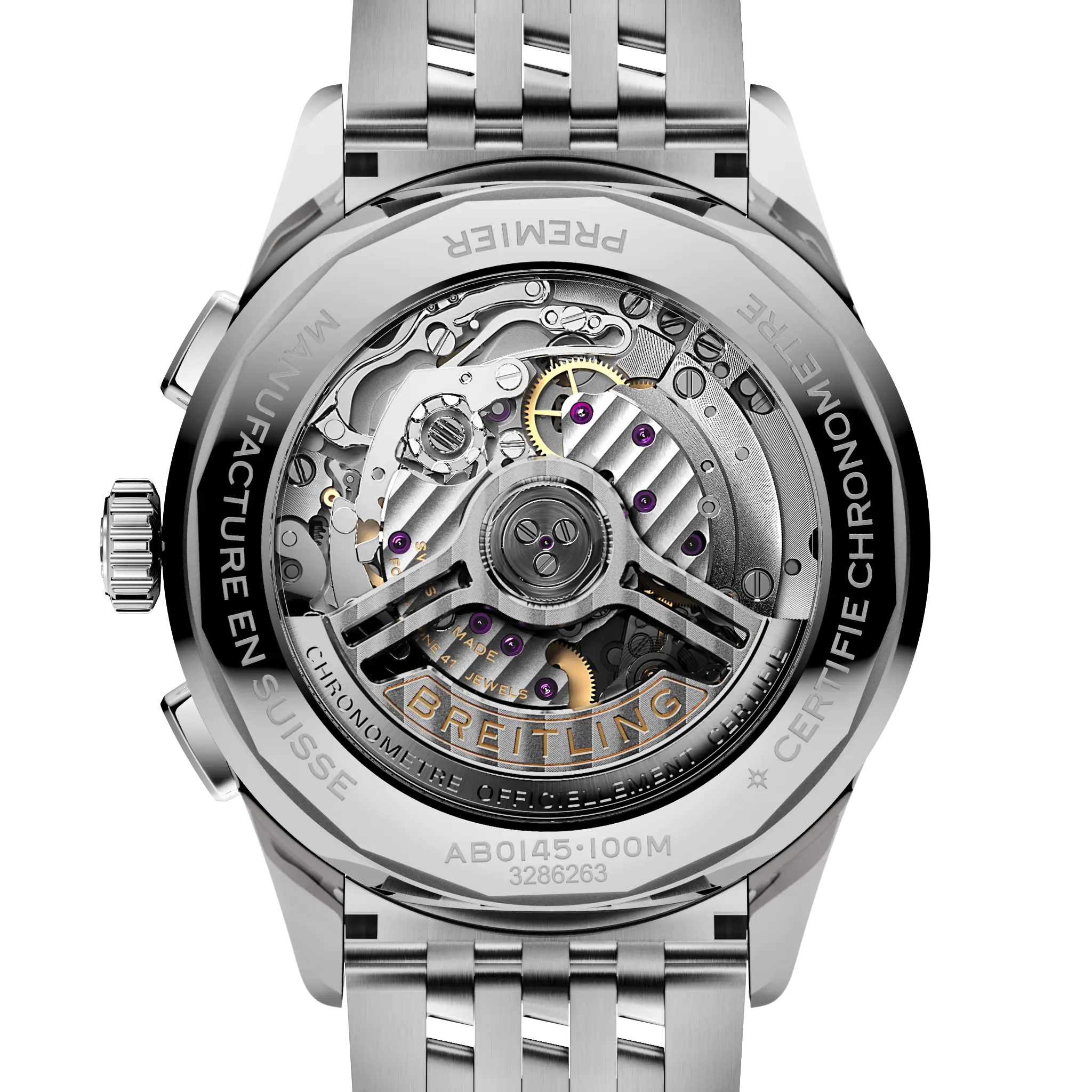 Breitling AB0145371L1A1 Chronograph Automatic Swiss Movement Sapphire Crystal Water Resistant - Image 4