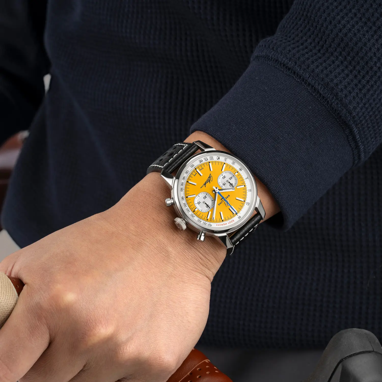 Breitling Top Time B01 Chronograph 41 Eddy Merckx AB01762C1I1X1 Automatic 41mm Men Unisex Watch - Image 5