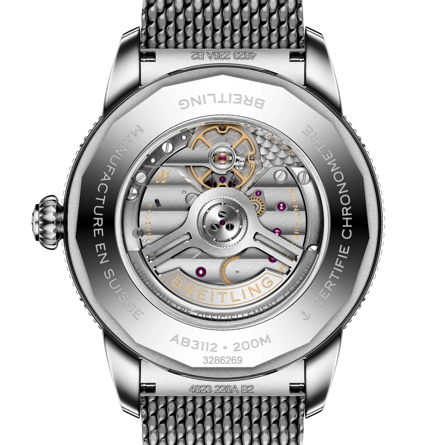 Breitling AB3112241B1A1 Chronograph Automatic Stainless Steel 43mm Water Resistant 100m Sapphire Crystal - Image 4