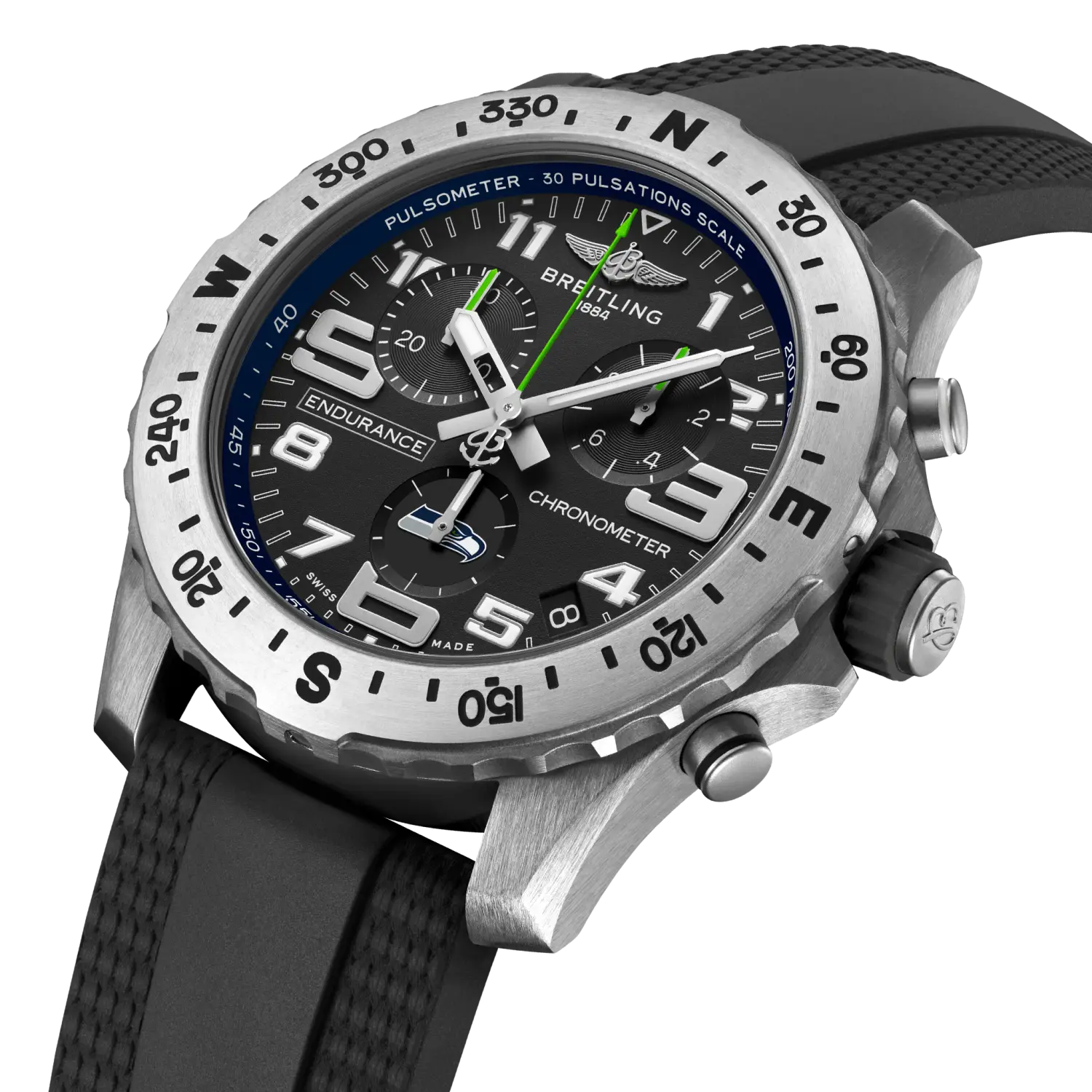 Breitling Endurance Pro E823106A1BLS1 Quartz 44mm Seattle Seahawks Edition Watch - Image 2