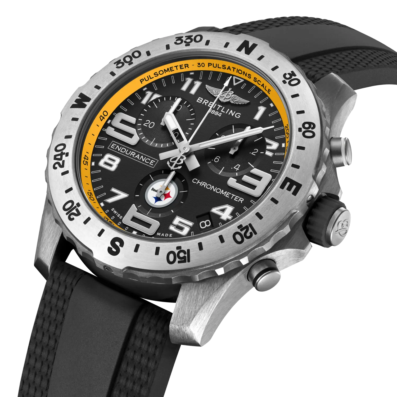 Breitling Endurance Pro E823106A1BQS1 Pittsburgh Steelers Edition Quartz 44mm Men's Watch - Image 2