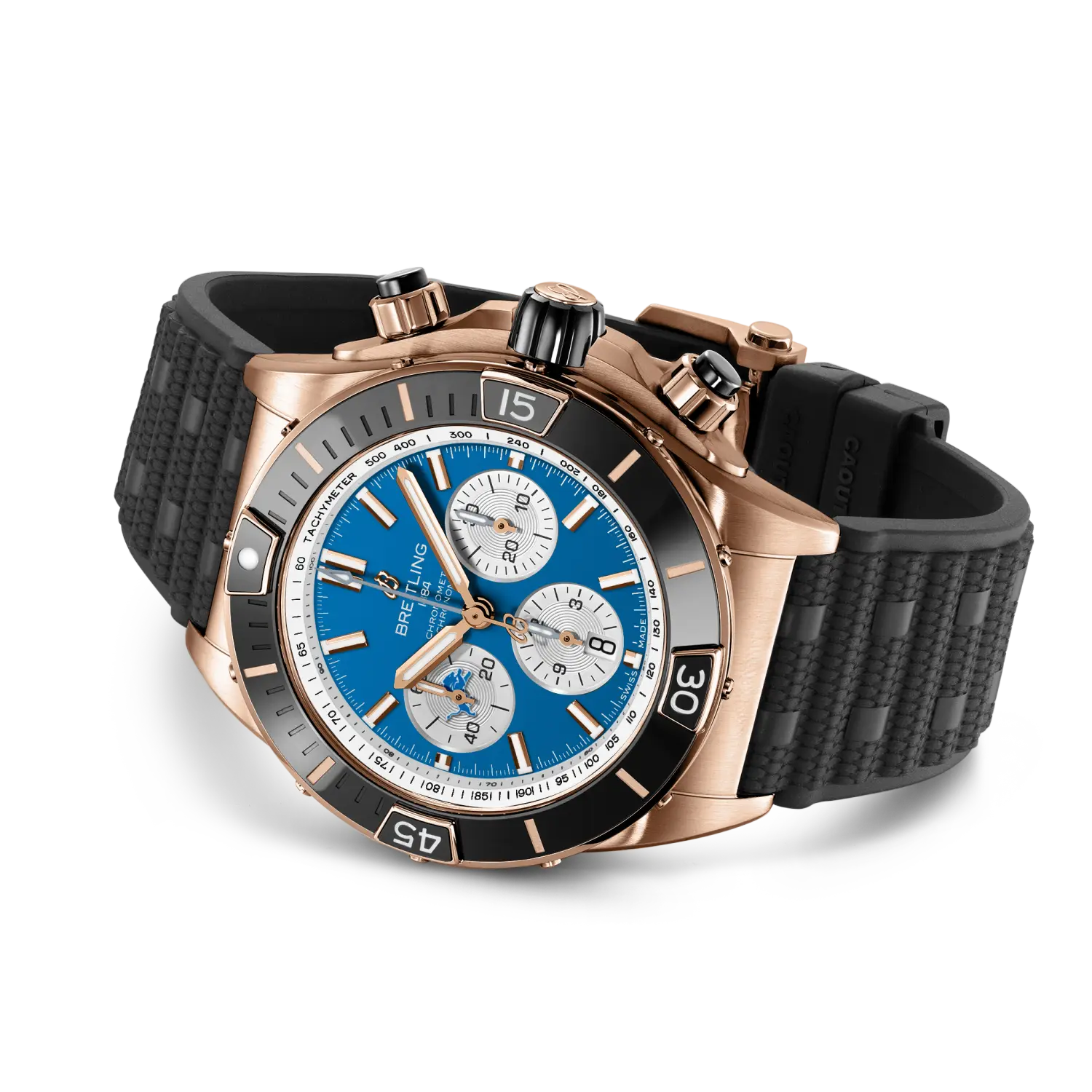 Breitling Super Chronomat B01 Chronograph 44 RB01366A1C2S1 NFL Detroit Lions Edition Automatic Men's Watch - Image 3