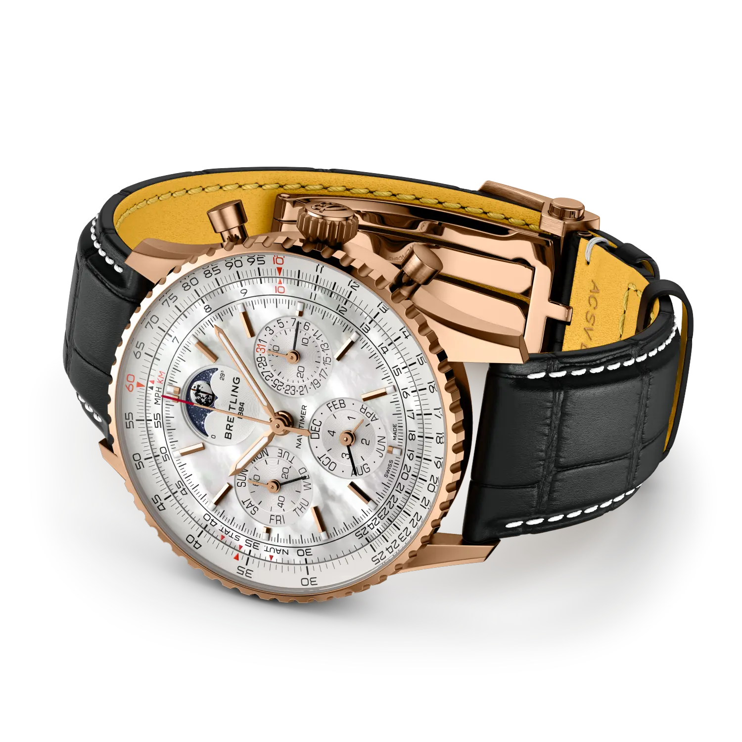 Breitling Navitimer B19 RB19201A1A1P1 Automatic 43mm Chronograph Perpetual Calendar Men's Watch - Image 3