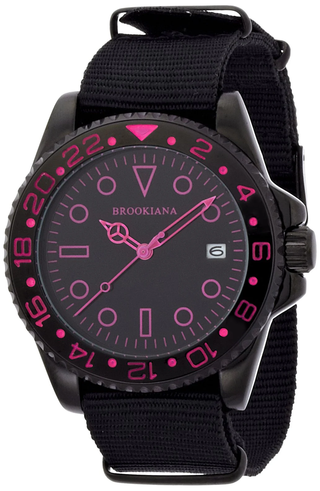 BROOKIANA BA1702-BKPK Military Black Dial Quartz Watch