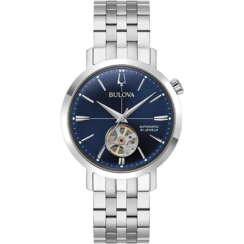 BULOVA Classic Aerojet Men's Watch with Metal Band, Authentic with 3-Year Warranty, 96A320