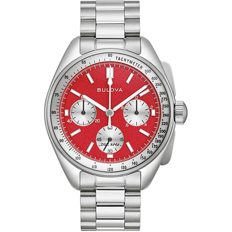 BULOVA Men's Archives Series Lunar Pilot Chronograph High Precision Quartz with Extra Band - Authentic Product with 3-Year Warranty - 96K115 - Image 11