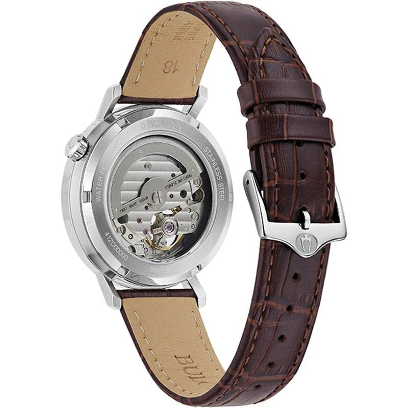 BULOVA Men's CLASSIC Aerojet with Calf Leather Band, Authentic with 3 Year Warranty 96A318 - Image 3