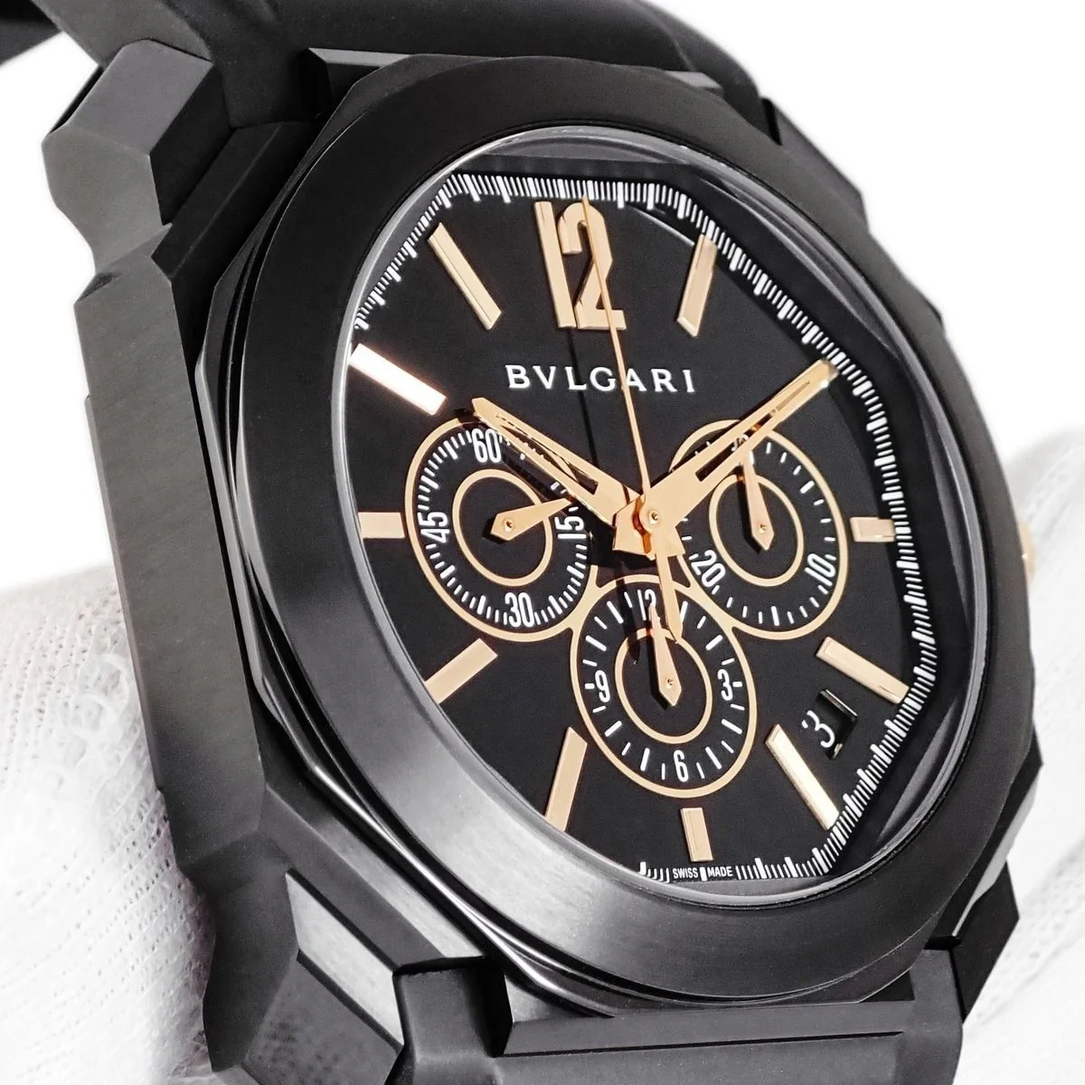 BVLGARI 102630 Elegant Swiss Quartz Movement Stainless Steel Case Sapphire Crystal Water Resistant - Image 3