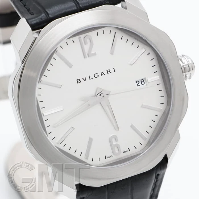 BVLGARI 102779 Elegant Swiss Quartz Movement Stylish Stainless Steel Case Sapphire Crystal Water Resistant