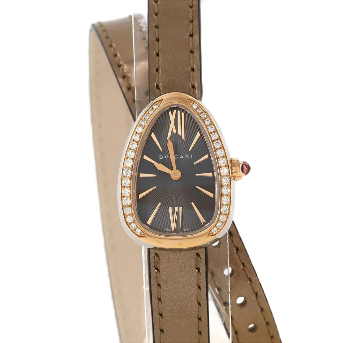 BVLGARI 102968 Elegant Swiss Movement Stainless Steel Case Sapphire Crystal Water Resistant