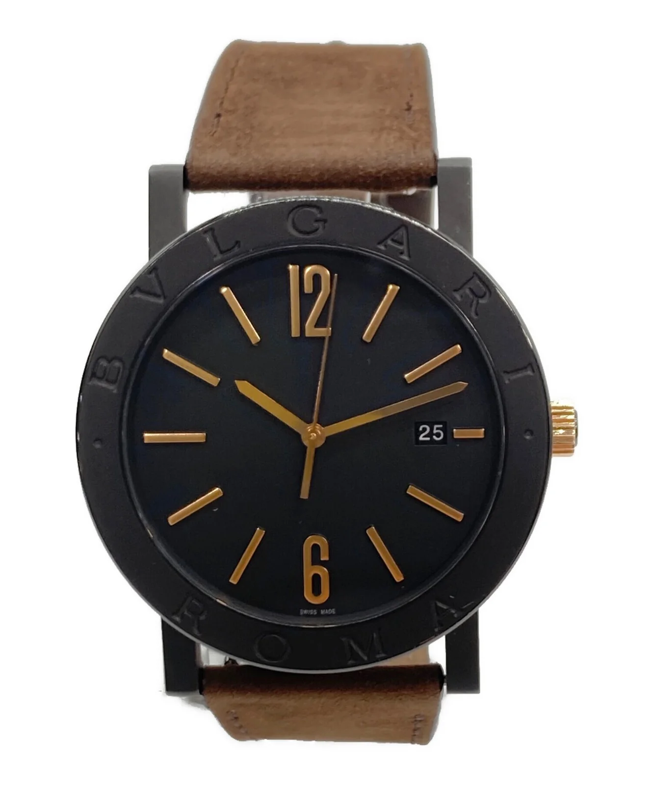 BVLGARI 103219 Elegant Stainless Steel Automatic Watch Sapphire Crystal Water Resistant Luxury Design - Image 3