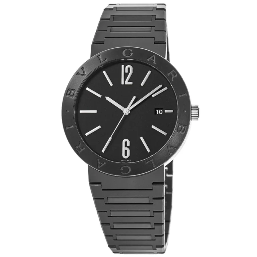 BVLGARI 103540 Luxury Swiss Movement Stainless Steel Water Resistant Elegant Design