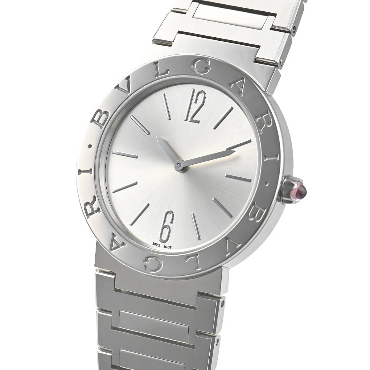 BVLGARI 103575 Elegant Swiss Design Water Resistant Stainless Steel Case Sapphire Crystal - Image 2