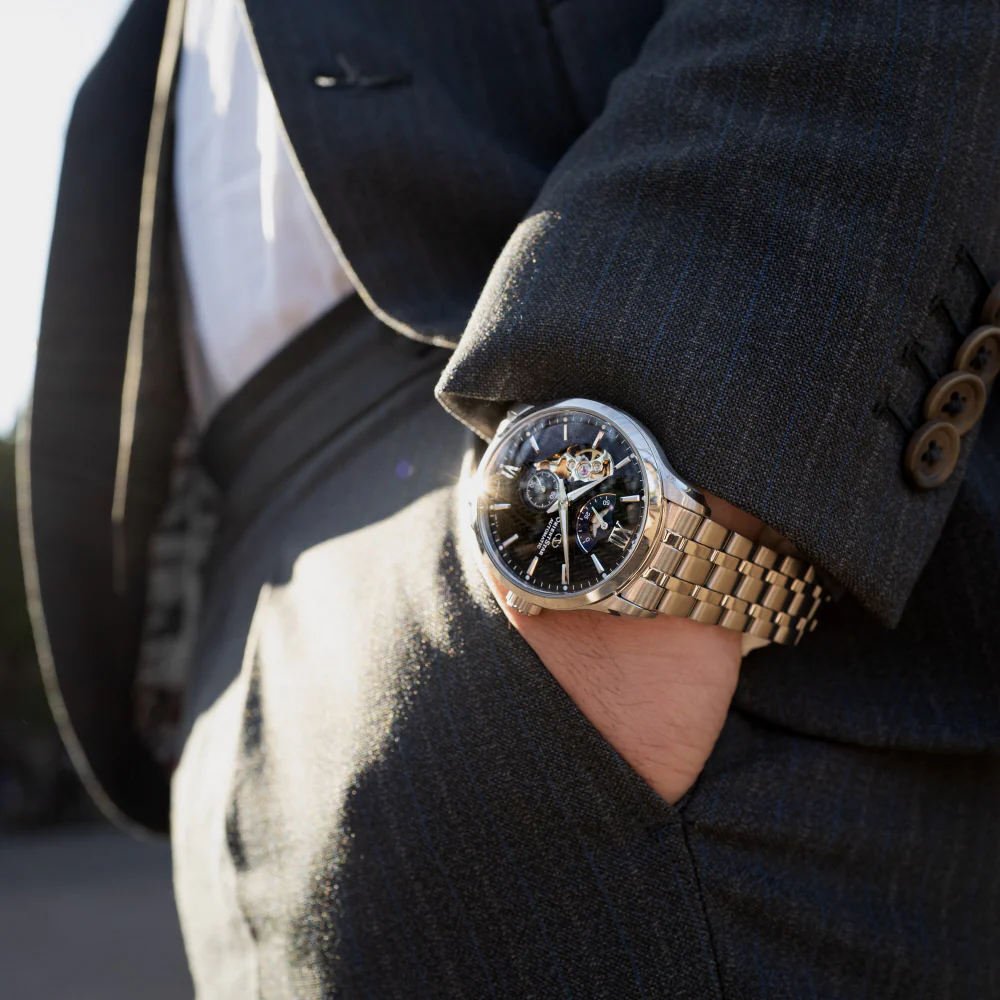 BVLGARI B-03 Octo Velocissimo 2-Year Warranty Black Stainless Steel Elegant Design Water Resistant