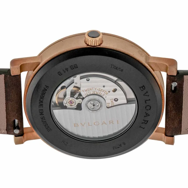 BVLGARI BB41BBSBLD/MB Men's Alligator Belt with Luxurious Texture, Durable Craftsmanship, and 2 Year Warranty for Timeless Style - Image 5