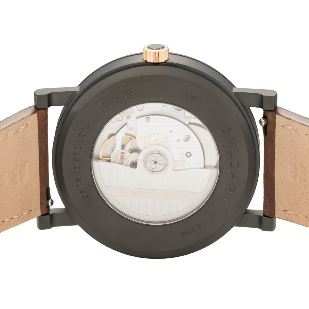 BVLGARI BB41BSDLCCL/ROMA BVLGARI Bvlgari Cities Roma 2-Year Warranty Black - Luxury Men's Watch, Parallel Import - Image 6