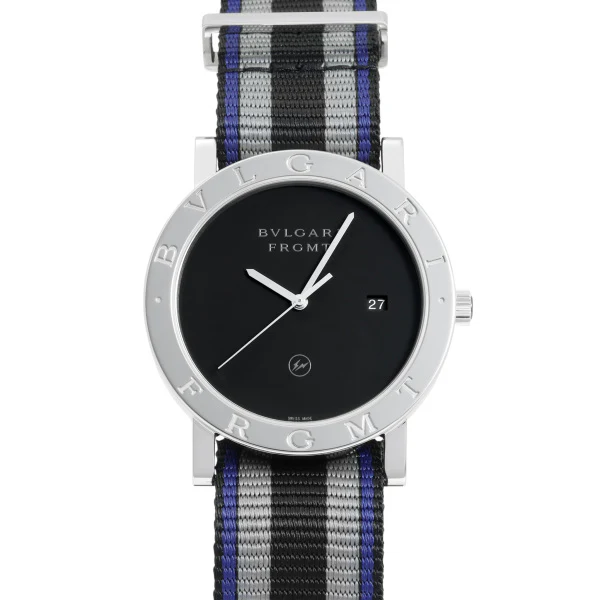 BVLGARI BB41BSFFRGMNT Elegant Black Watch with 2 Year Warranty, Swiss Quartz Movement, and Timeless Design for Every Occasion