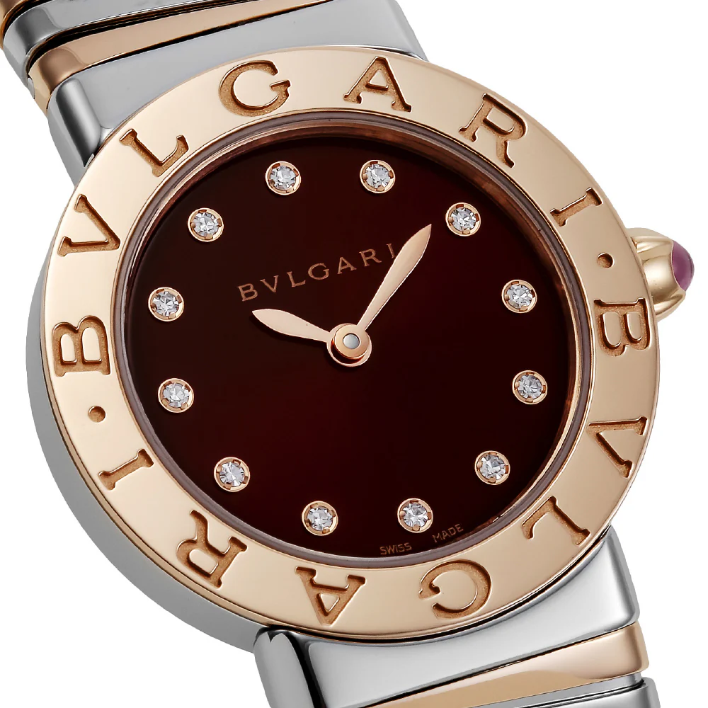 BVLGARI BBL262TC11SPG12S Elegant Bvlgari Bvlgari Tobogas Watch with 2 Year Warranty Stylish Brown Design Swiss Made Precision - Image 2