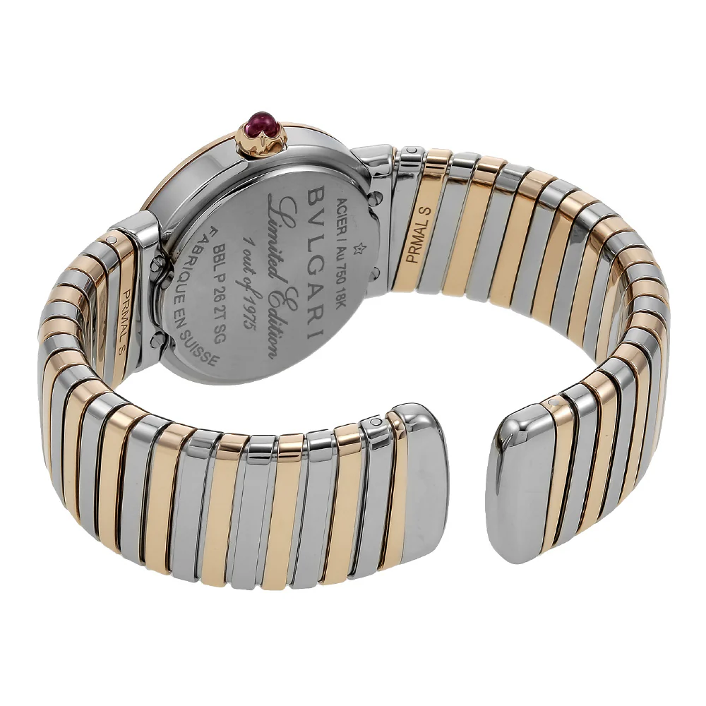 BVLGARI BBL262TC11SPG12S Elegant Bvlgari Bvlgari Tobogas Watch with 2 Year Warranty Stylish Brown Design Swiss Made Precision - Image 4