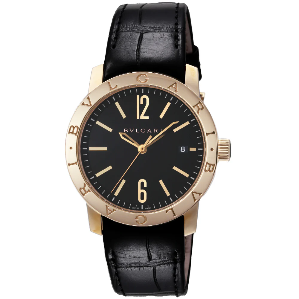 BVLGARI BBP39BGLD Luxury Black Dial Stylish Design 2-Year Warranty Swiss Automatic Movement