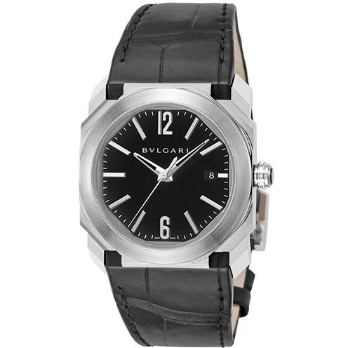 BVLGARI BGO38BSLD Men's OCTO Black Watch with 2 Year Warranty, Elegant Design, Swiss Precision, and Water Resistance - Image 3