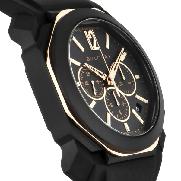 BVLGARI BGO41PBBSGVDCH BVLGARI Octo Velocissimo 2-Year Warranty [Parallel Import] Black - Luxury Men's Watch with Swiss Movement - Image 3