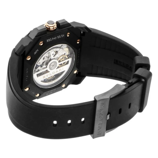 BVLGARI BGO41PBBSGVDCH BVLGARI Octo Velocissimo 2-Year Warranty [Parallel Import] Black - Luxury Men's Watch with Swiss Movement - Image 5