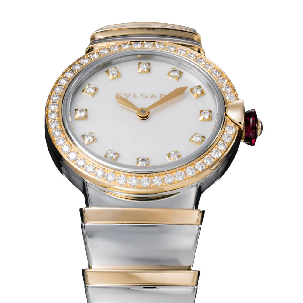 BVLGARI LU28WSPGDSPG12 Lucea White Dial Stainless Steel Case 2-Year Warranty Elegant Design - Image 3