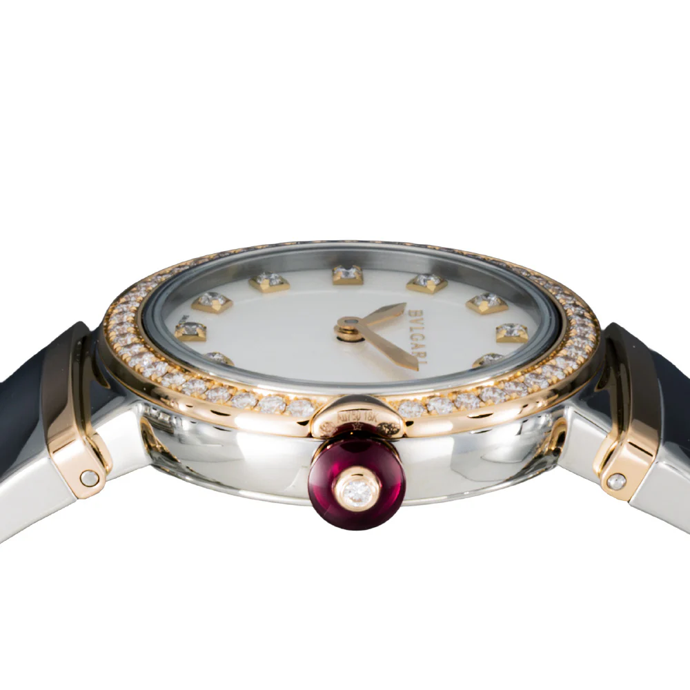 BVLGARI LU28WSPGDSPG12 Lucea White Dial Stainless Steel Case 2-Year Warranty Elegant Design - Image 4