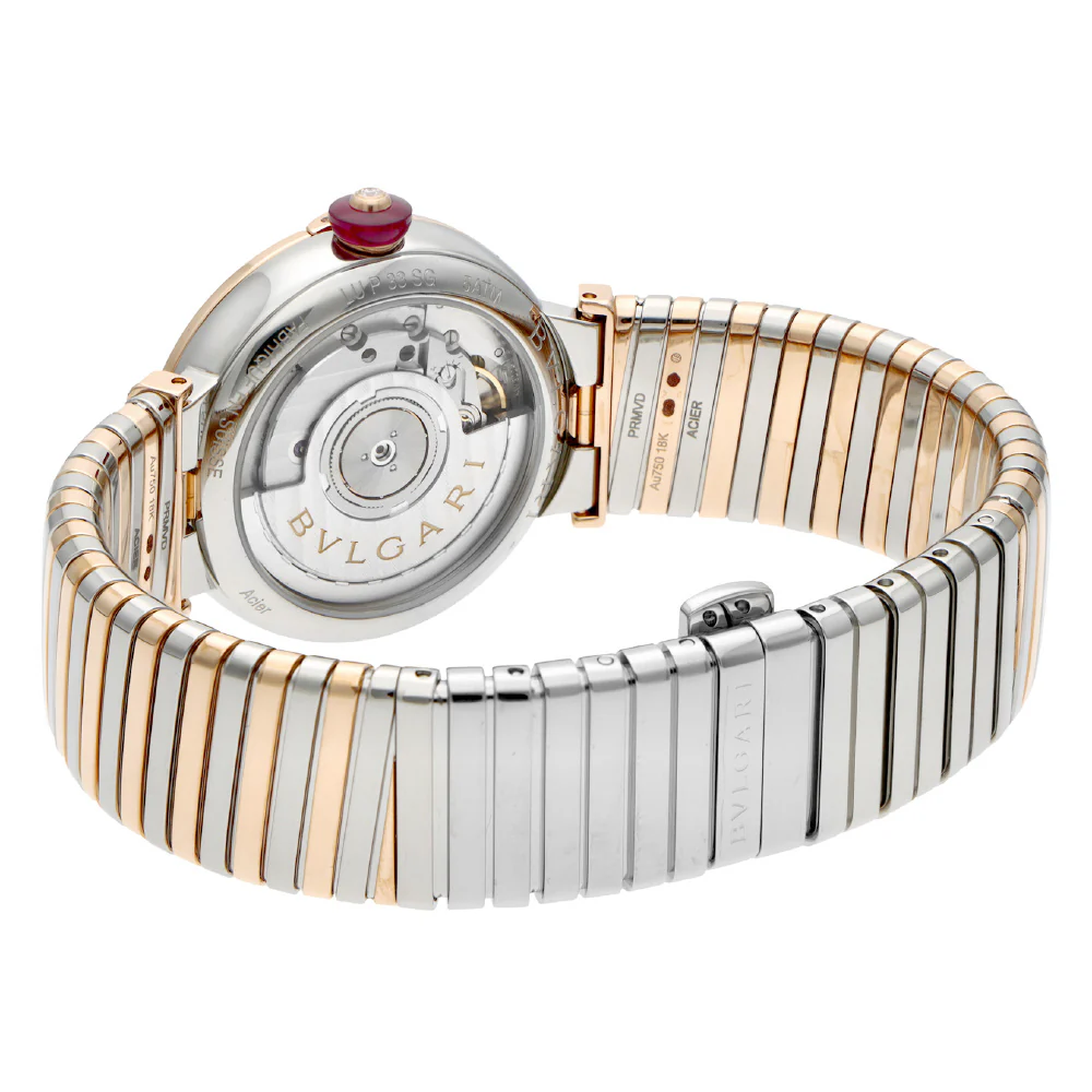 BVLGARI LU33WSPGSPGD-11.T Elegant White Dial 2-Year Warranty Swiss Quartz Movement Luxurious Design - Image 3