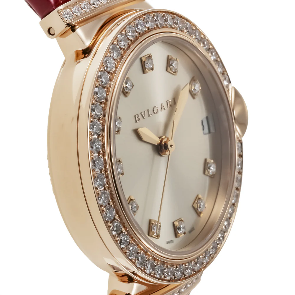 BVLGARI LUP33C6GDLD11 Luxurious Gold Finish Elegant Design 2-Year Warranty Swiss Made Quality - Image 2