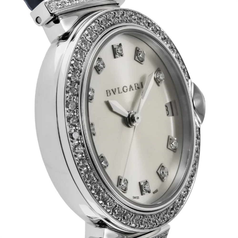 BVLGARI LUW33C6GDLD11 Luxurious Silver Watch Elegant Design 2-Year Warranty Water Resistant - Image 2