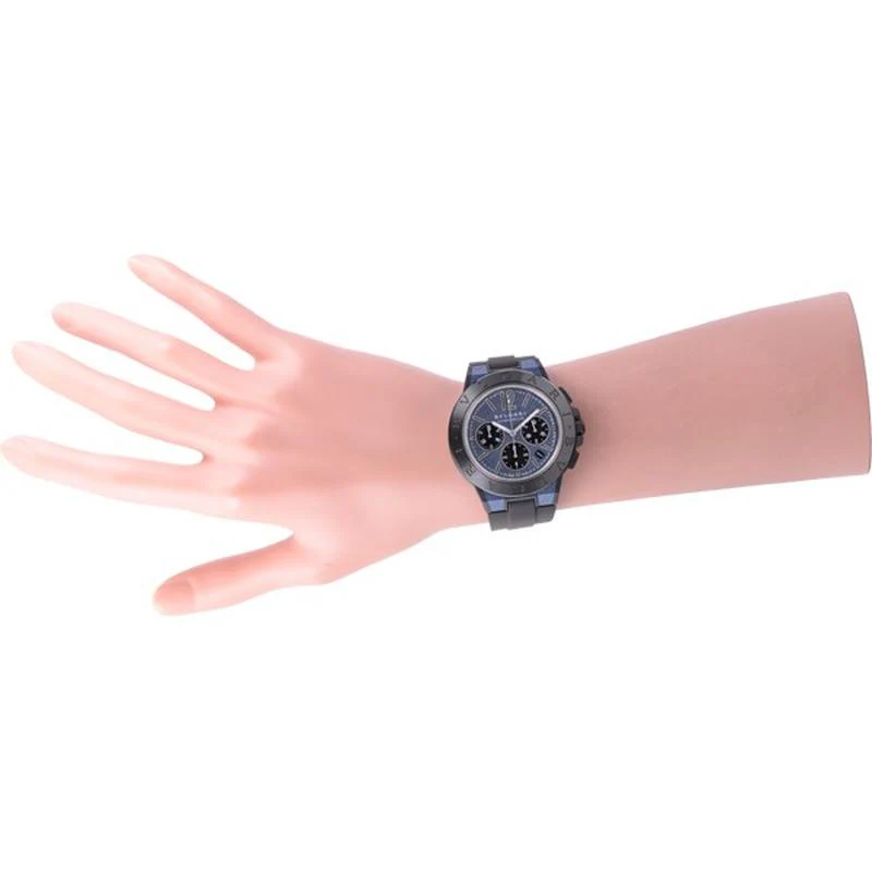 BVLGARI Men's Rubber Strap Watch, Parallel Import, 2-Year Warranty DG42C3SMCVDCH - Image 5